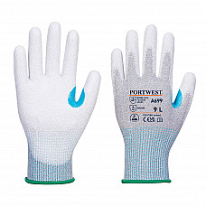 A699 Grey/White MR13 ESD PU Palm Glove (Pk12)