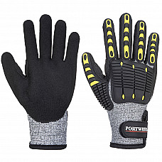 A722 Grey/Black Anti Impact Cut Resistant Glove