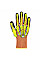 A727 Orange DX VHR Impact Glove