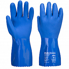 A881 Blue Marine Ultra PVC Chem Gauntlet