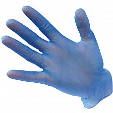 A905 Blue Powder Free Vinyl Disposable Glove (Pk100)