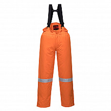 AF83 Orange Araflame Insulated Winter Salopettes