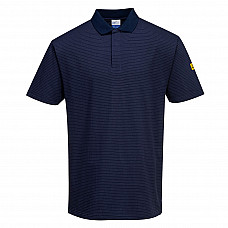 AS21 Navy Anti-Static ESD Polo Shirt