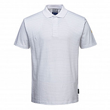 AS21 White Anti-Static ESD Polo Shirt