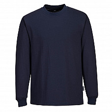 AS22 Navy Anti-Static ESD Long Sleeve T-Shirt