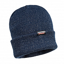 B026 Navy Insulated Reflective Knit Beanie