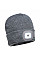 B029 Grey Beanie USB Rechargeable LED Head Light