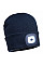 B029 Navy Beanie USB Rechargeable LED Head Light