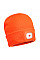 B029 Orange Beanie USB Rechargeable LED Head Light