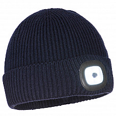 B033 Navy Workman's LED Beanie