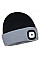 B034 Black/Grey Two Tone LED Rechargeable Beanie