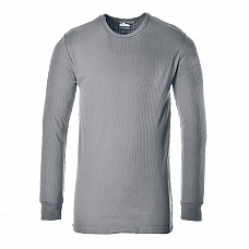 B123 Grey Thermal T-Shirt Long Sleeve