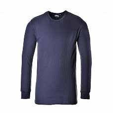 B123 Navy Thermal T-Shirt Long Sleeve