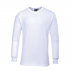 B123 White Thermal T-Shirt Long Sleeve