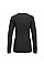 B126 Black Women's Thermal T-Shirt Long Sleeve