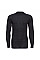 B183 Black Merino Wool Crewneck Baselayer Top