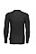 B183 Black Merino Wool Crewneck Baselayer Top