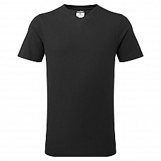 B197 Black V-Neck Cotton T-Shirt