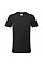 B197 Black V-Neck Cotton T-Shirt