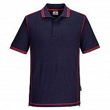 B218 Navy/Red Essential Two Tone Polo Shirt