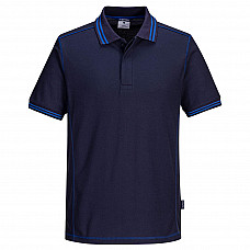 B218 Navy/Royal Essential Two Tone Polo Shirt