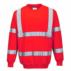 B303 Red Hi-Vis Sweatshirt