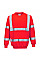 B303 Red Hi-Vis Sweatshirt