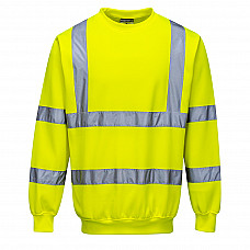 B303 Yellow Hi-Vis Sweatshirt