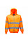 B305 Orange Hi-Vis Zipped Hoodie