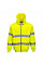 B305 Yellow Hi-Vis Zipped Hoodie