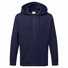 B312 Navy Zipped Hoodie