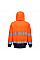 B316 Orange/Navy Hi-Vis Contrast Hoodie