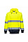 B316 Yellow/Navy Hi-Vis Contrast Hoodie