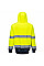 B316 Yellow/Navy Hi-Vis Contrast Hoodie