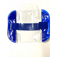 Blue Armband ID Badge Holder