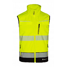 Deltic Hi-vis Gilet Two-tone Saturn Yellow / Navy