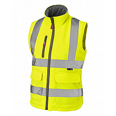 SANDYMERE ISO 20471 Cl 1 Women's Bodywarmer HV YELLOW