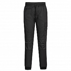 C074 Black Stretch Chefs Joggers