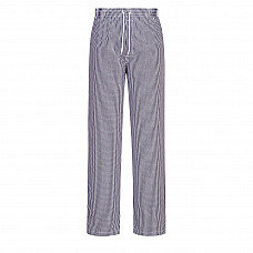 C079 Blue Check Bromley Chefs Trousers