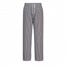 C079 Black Check Bromley Chefs Trousers