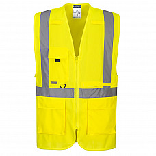 C357 Yellow Hi-Vis Tablet Pocket Executive Vest