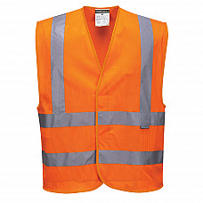 C370 Orange Hi-Vis Mesh Band and Brace Vest