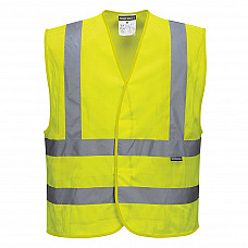 C370 Yellow Hi-Vis Mesh Band and Brace Vest