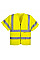 C372 Yellow Hi-Vis Band and Brace Zip Vest S/S