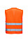 C374 Orange Hi-Vis Mesh Two Band Vest