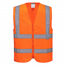 C375 Orange Hi-Vis Band and Brace Vest