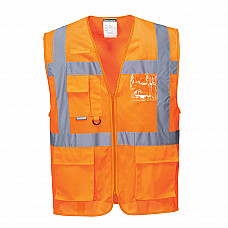 C376 Orange Athens Hi-Vis Mesh Executive Vest