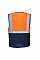 C377 Orange/Navy Hi-Vis Mesh Contrast Executive Vest