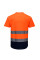 C395 Orange/Navy Hi-Vis Contrast Mesh Insert T-Shirt S/S