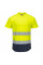 C395 Yellow/Navy Hi-Vis Contrast Mesh Insert T-Shirt S/S